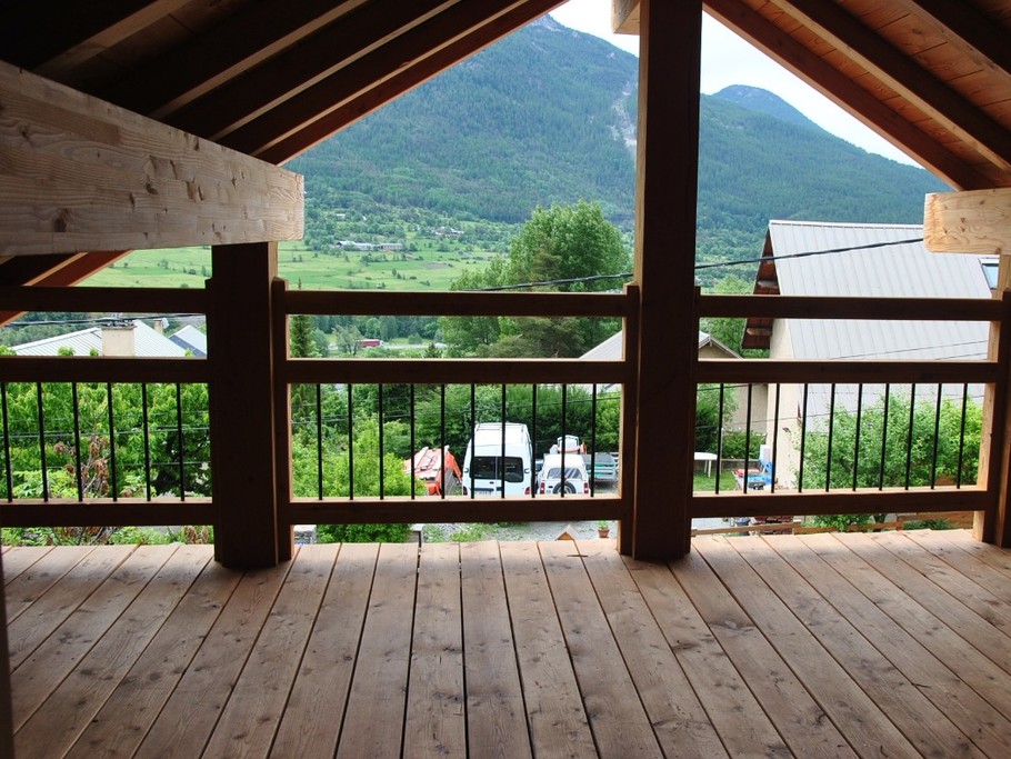 terrasse à l'étage