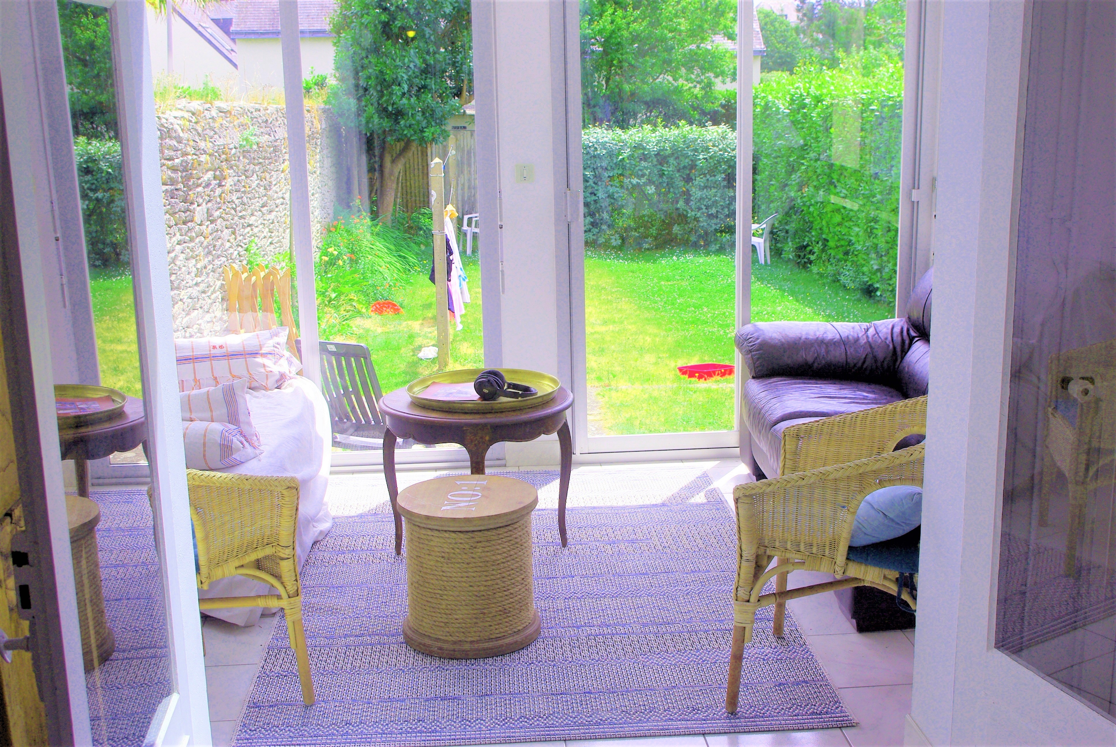 Véranda sur jardin
