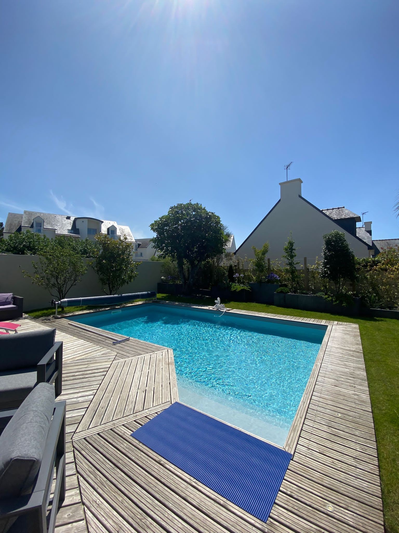 View of the swimming pool from the terrace