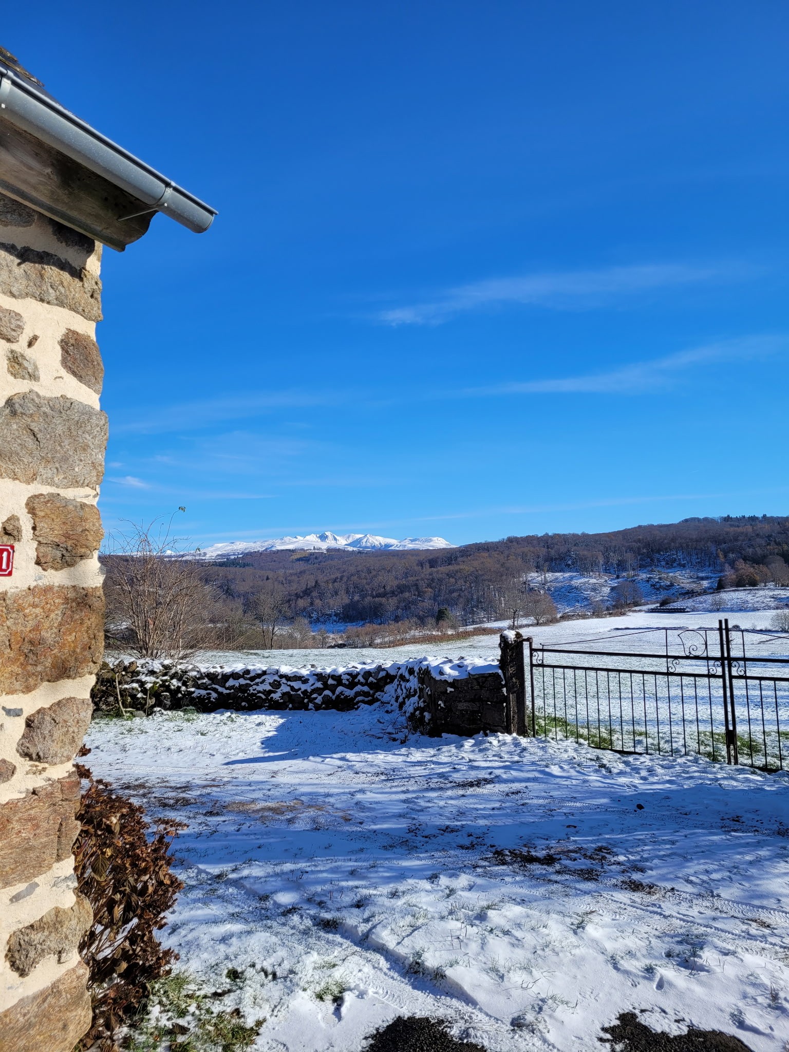 Anna's gîte: the view from the gîte