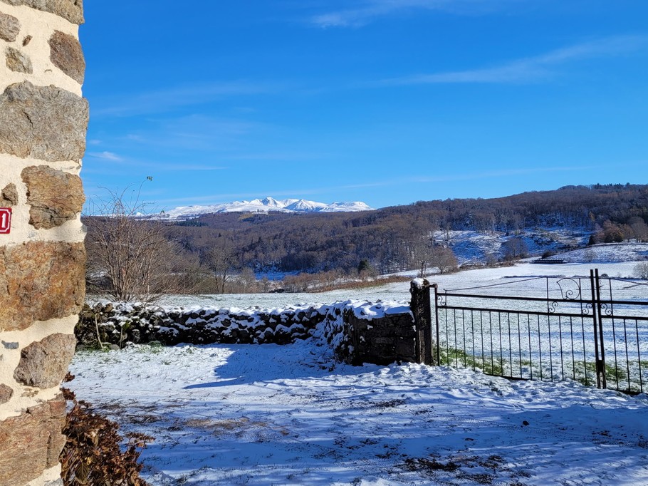 Anna's gîte: the view from the gîte