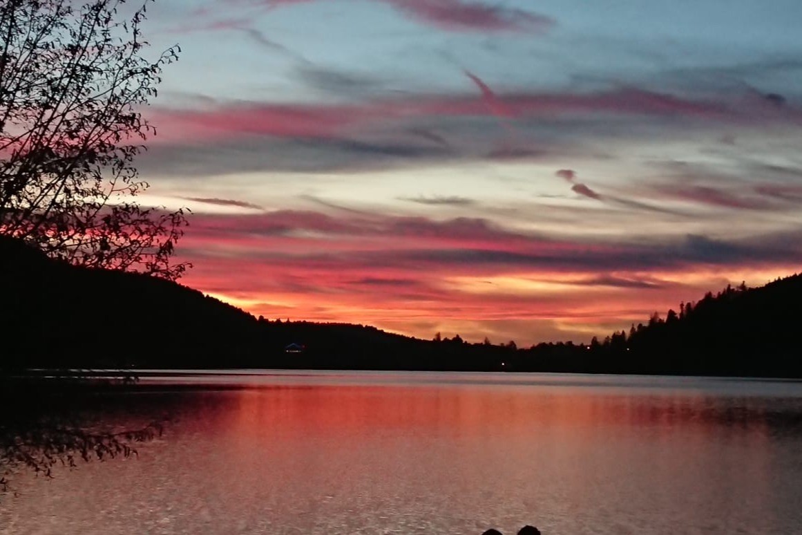 Sunset over Lake Gérardmer!
