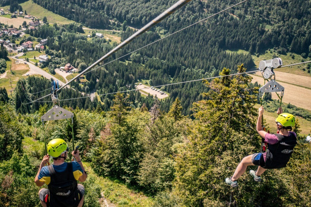 Col de la Faucille zip line