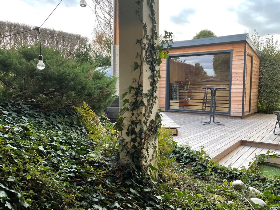 Terrasse privative et son espace bien être - L'Annexe