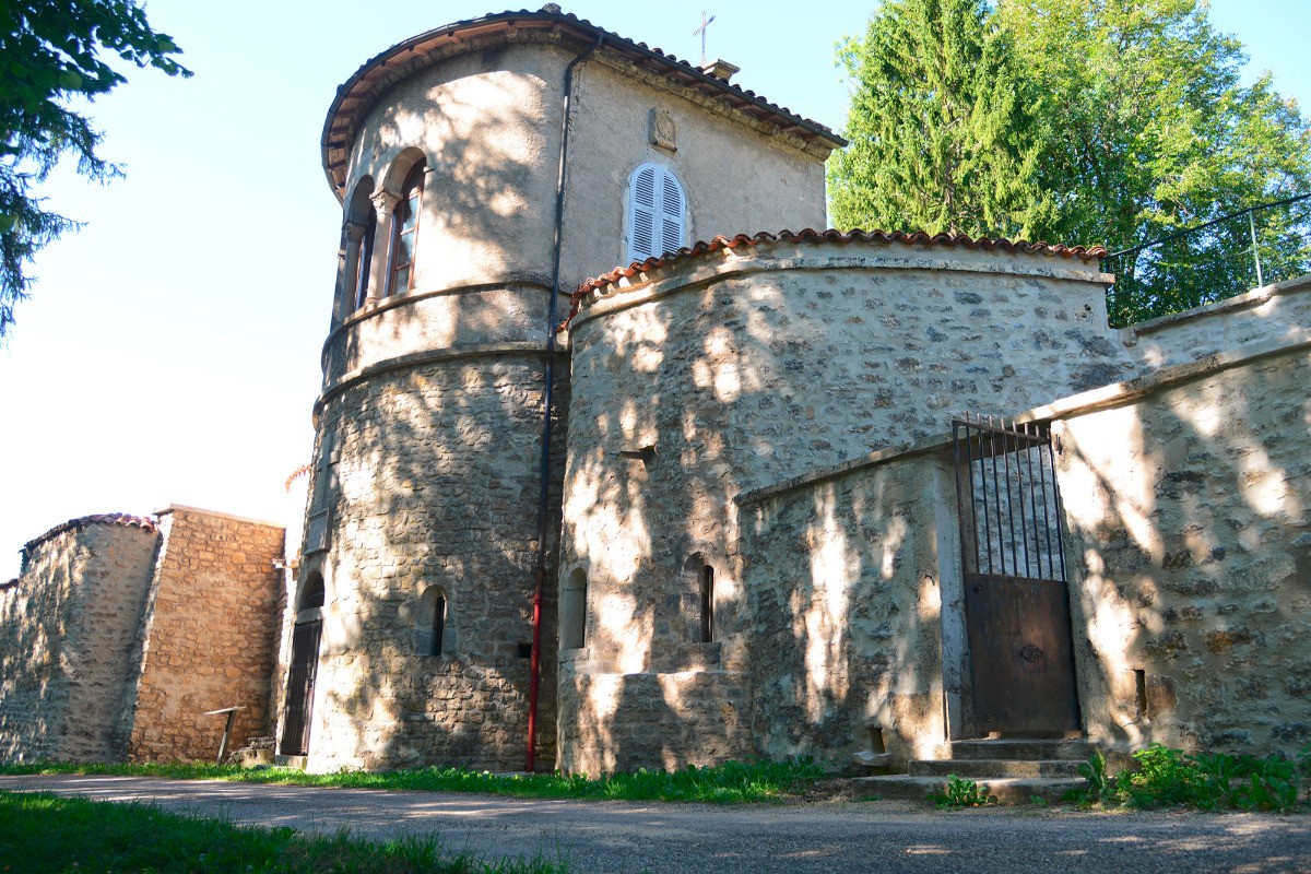 Abbaye de Saint Rambert en Bugey - L'entrée de la crypte