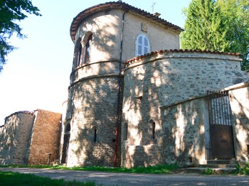 Abbaye de Saint Rambert en Bugey - L'entrée de la crypte