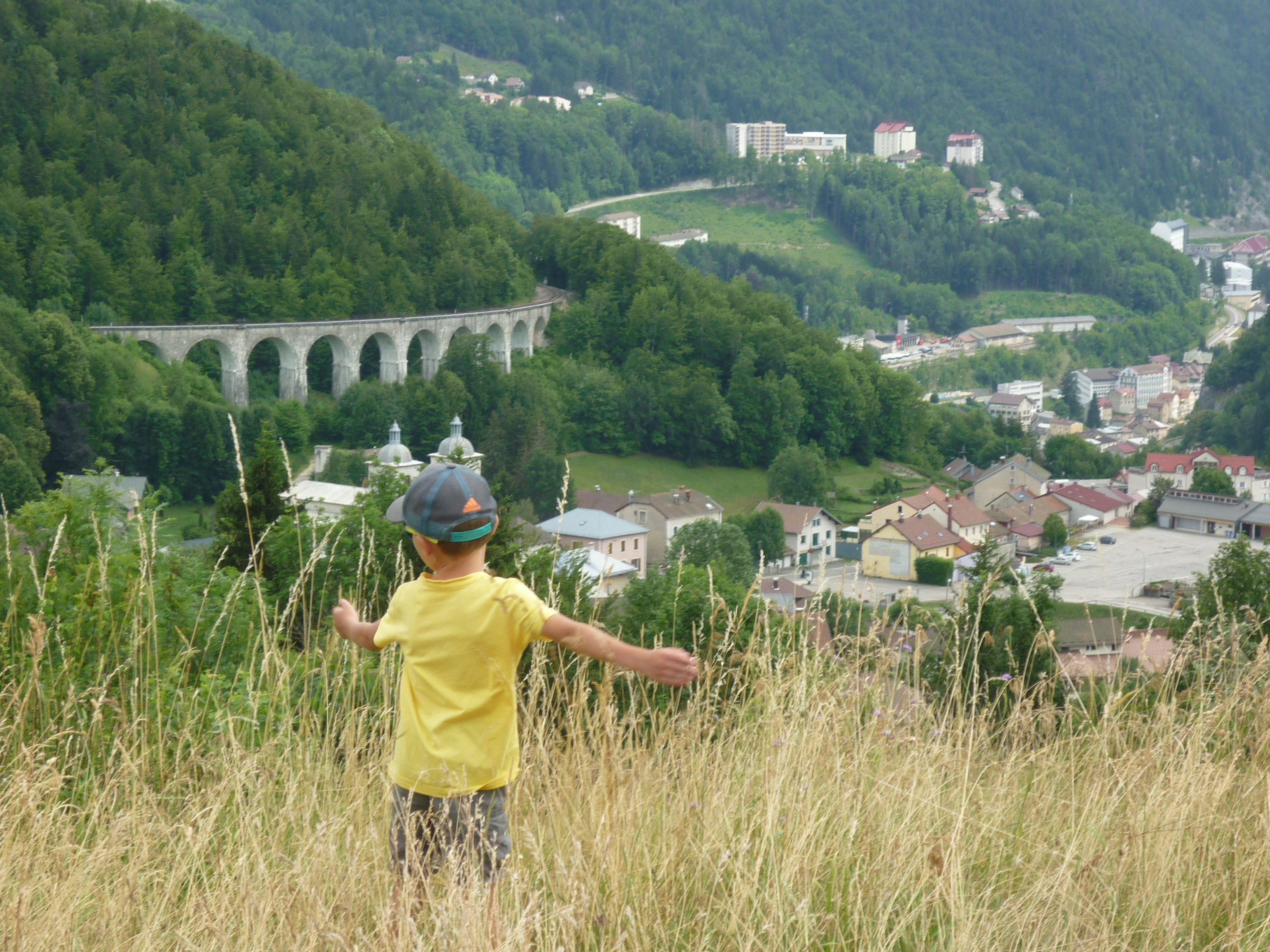 vue de Morbier depuis le site  " La Madone "