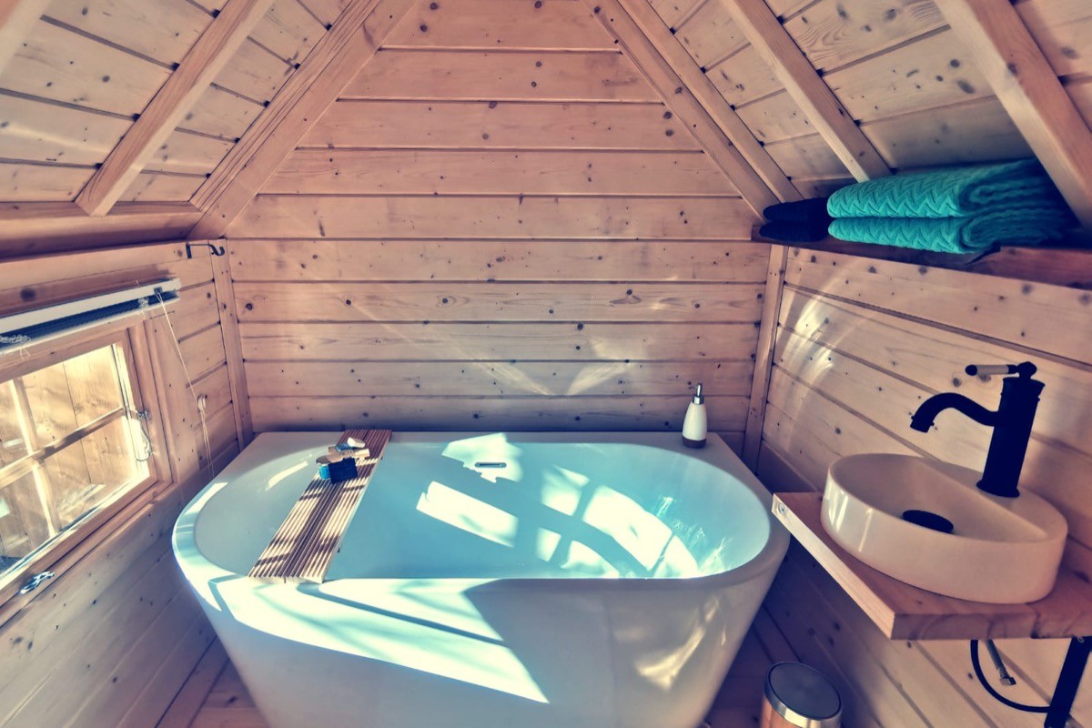 Salle de bain privative kota «&nbsp;le repère du kontio&nbsp;»  Chambres d’hôtes Juste par hasard - St Michel Chef Chef