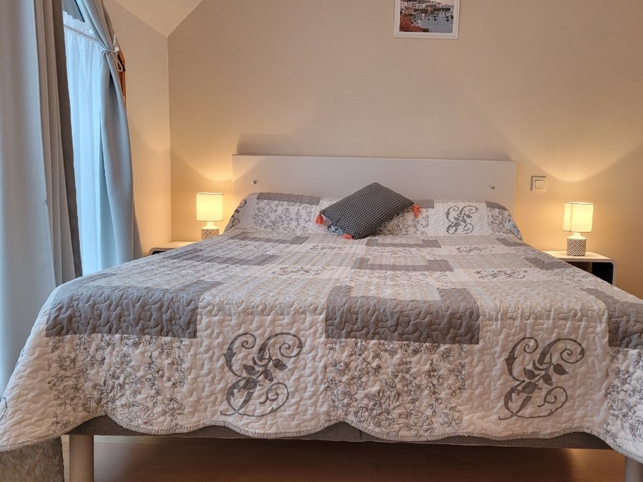 Location, Longère, Arcouest, Ploubazlanec, chambre lit de 140