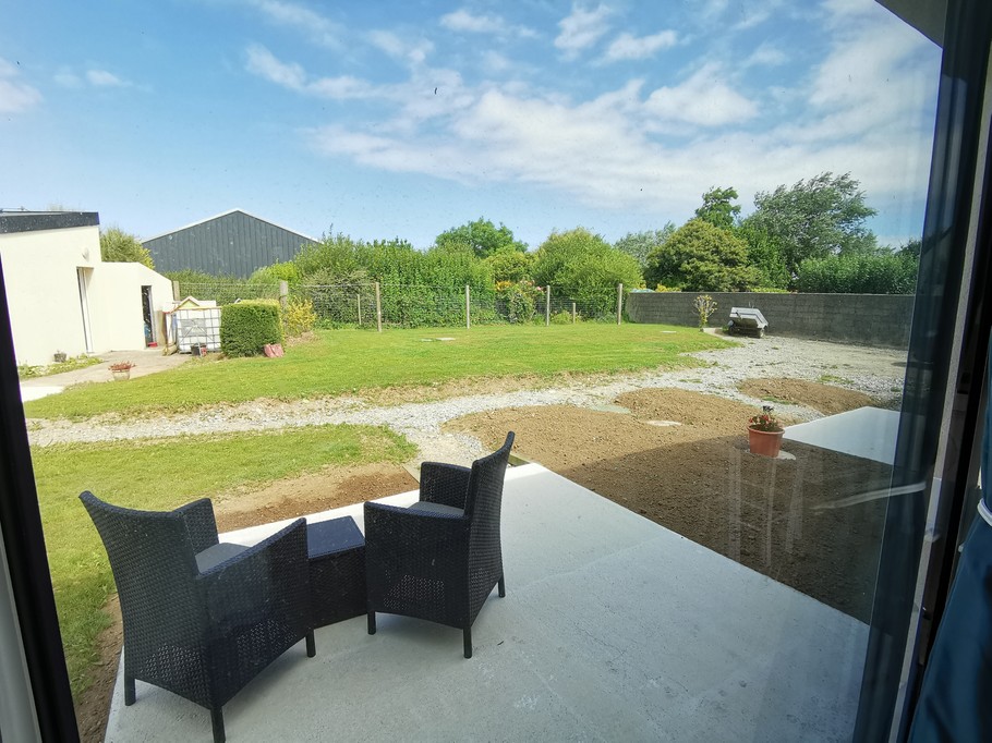 Terrasse privative avec vu sur jardin commun