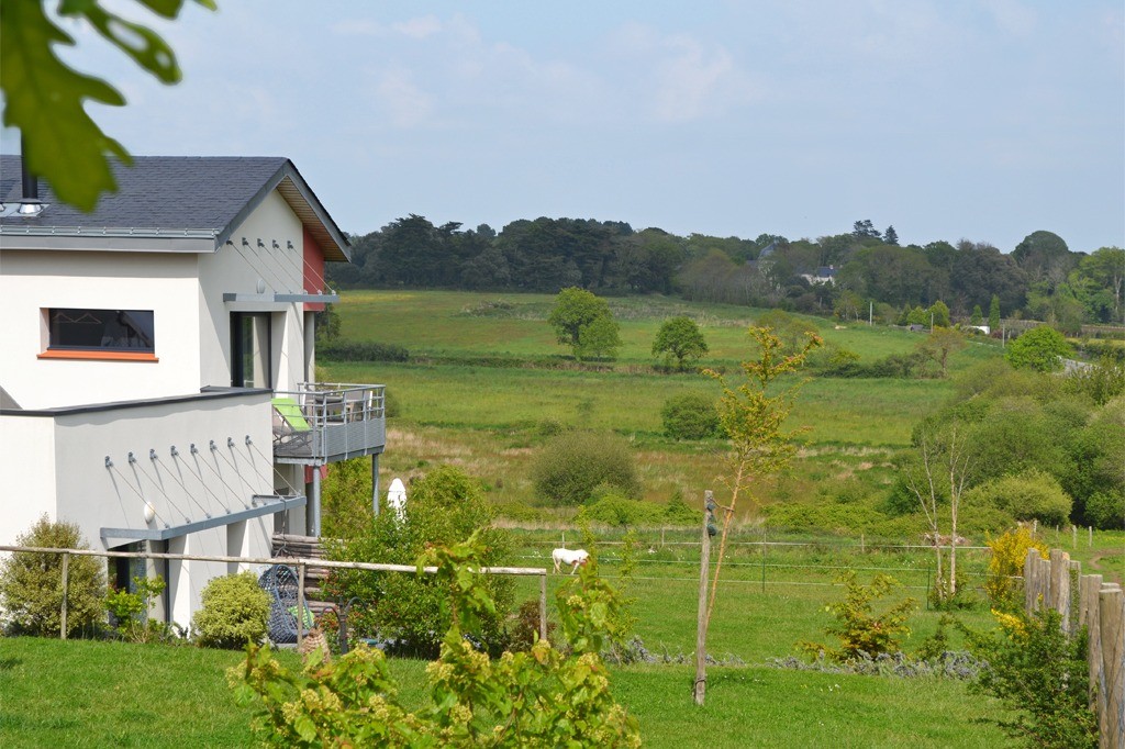 Belle vue sur la campagne, à 1km de la mer