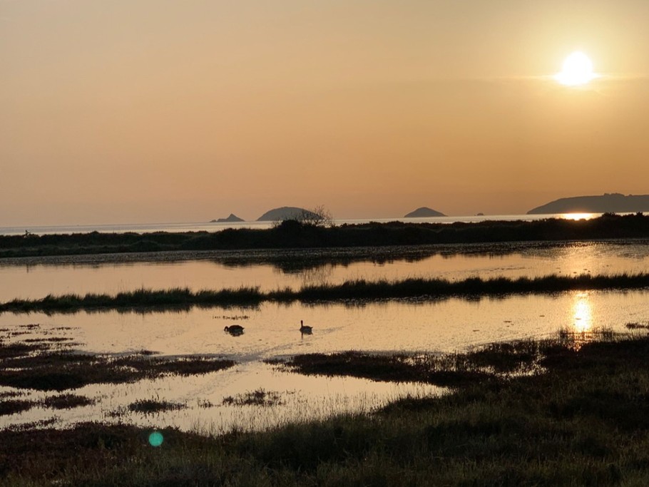 "Le coin perdu", le soleil se lève du côté de l'abbaye de Beauport