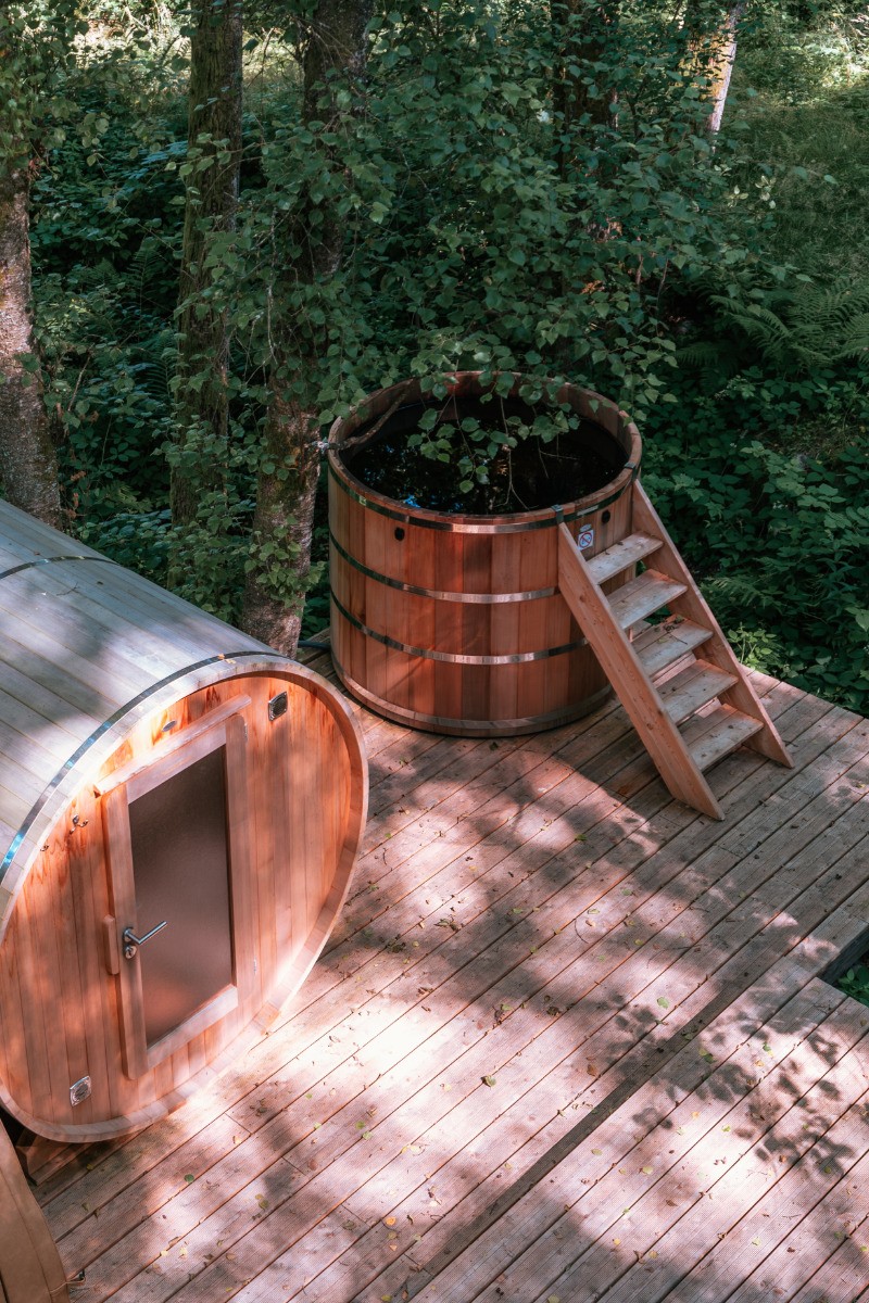 Sauna et bain scandinave - Cabane Céleste