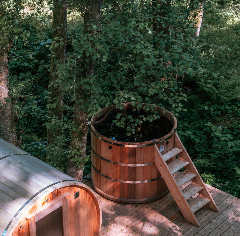 Sauna et bain scandinave - Cabane Céleste