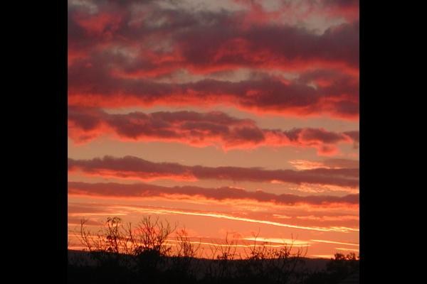 Coucher de soleil à Mésigny