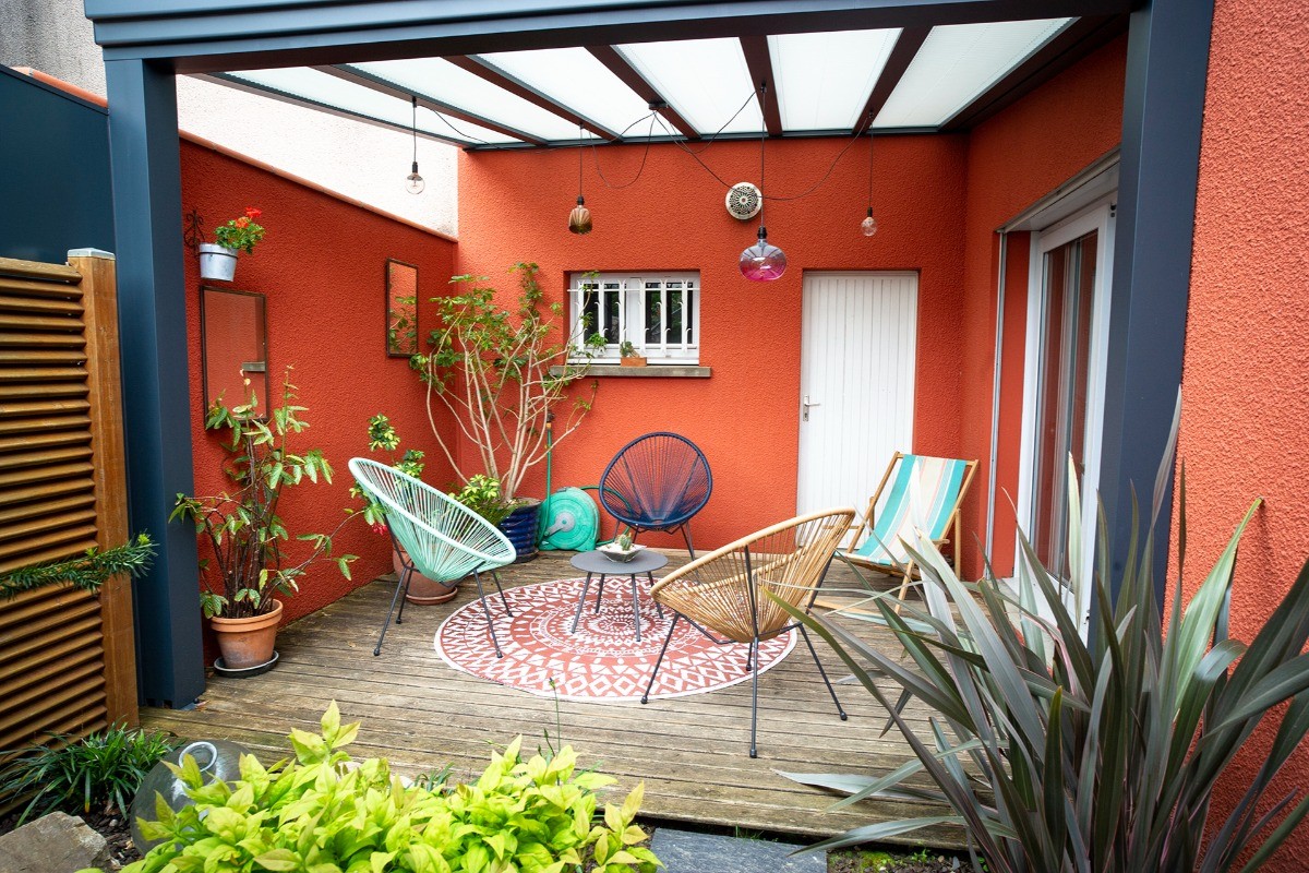 Gîte " Le Pagnol" Albi Occitanie Loggia abritée