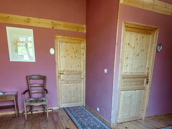 Vaste couloir d'accès