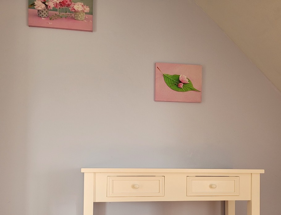 Le Coz, location, Pointe de la Tour, Plouha, Clévacances, l'une des deux chambres de l'étage avec lit double