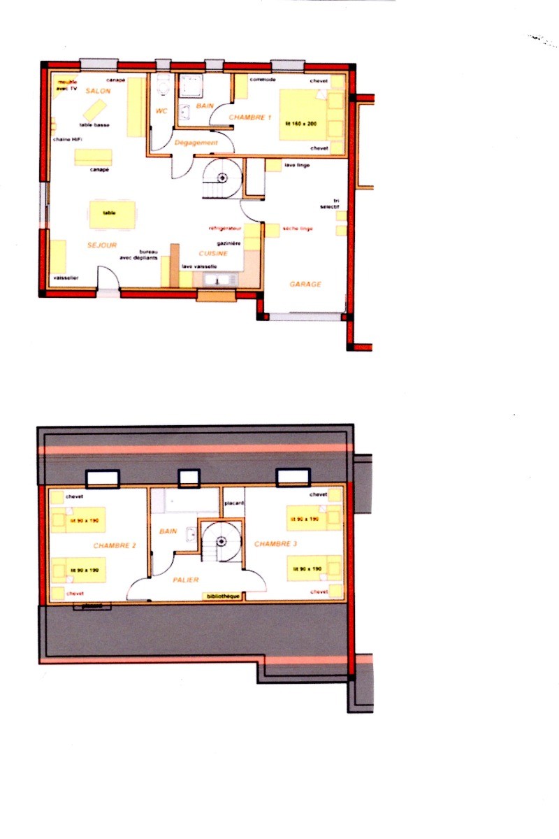 plan du gîte
