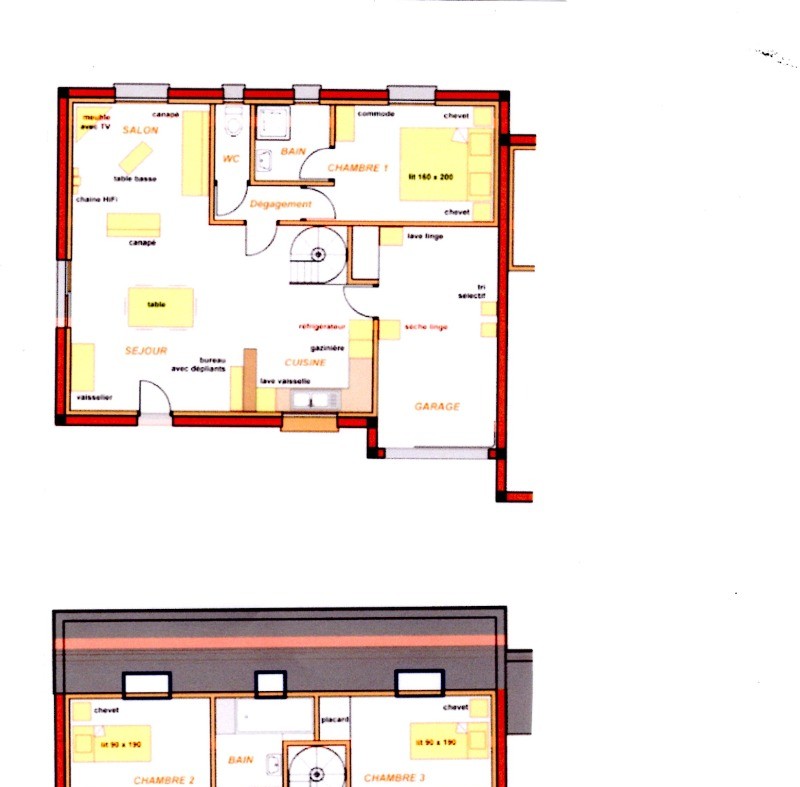 plan du gîte