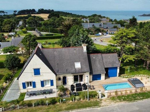 Vue aérienne Villa Les Daules Cancale