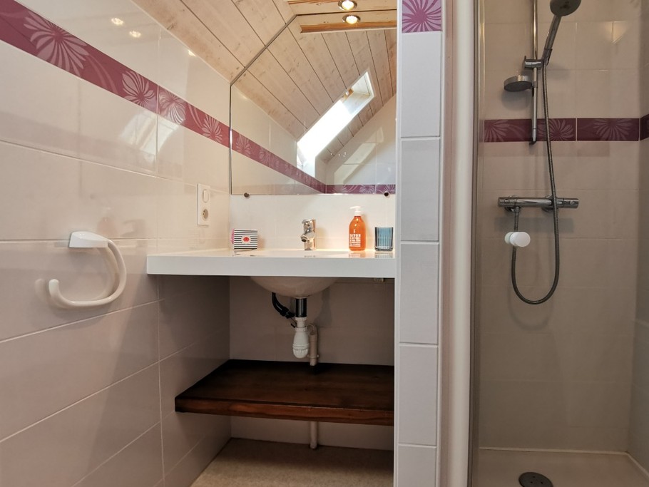 Salle d'eau à l'étage, wc au rdc