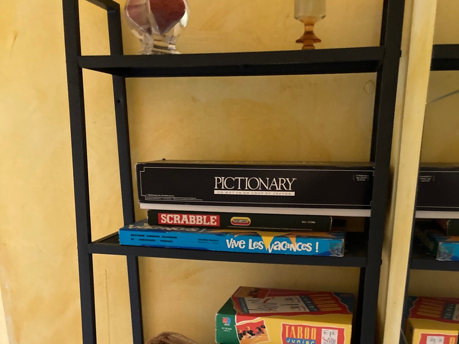 Jeux et livres à disposition