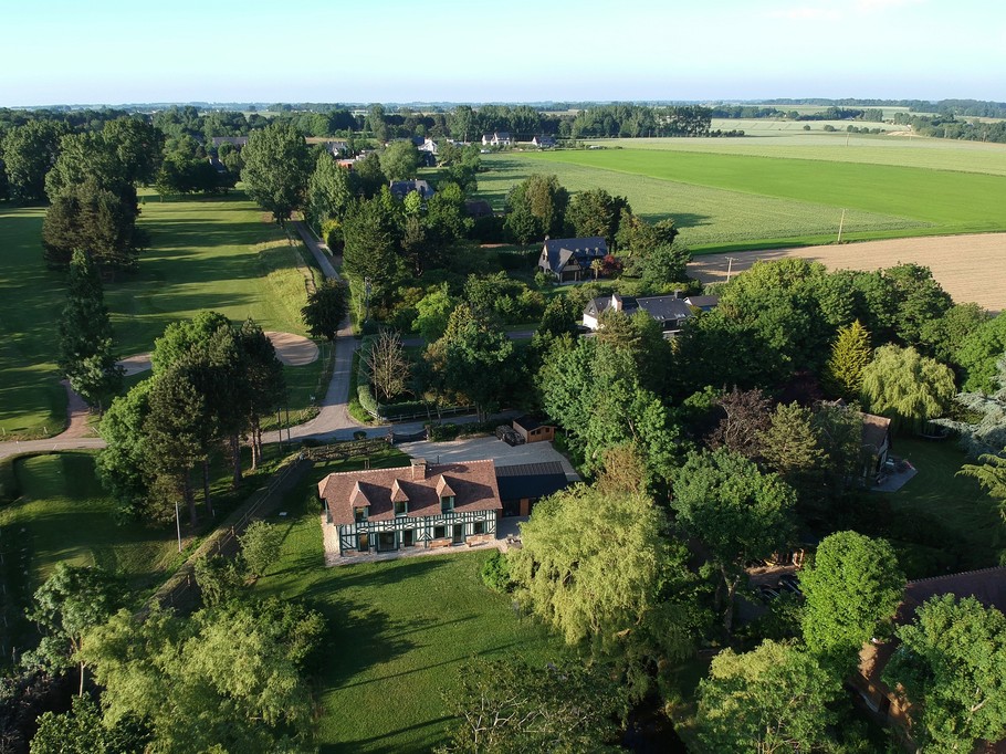 la maison vue du ciel