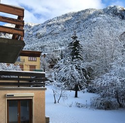 Jardin vue vers le nord hiver