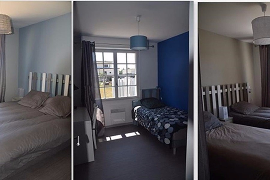 3 chambres avec armoire penderie