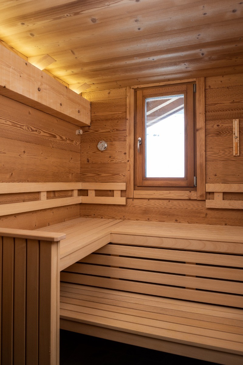 Sauna pour 4 personnes niveau +1 - Chalet du Paradis Blanc, à La Bresse avec sauna & spa privé jusqu'à 10 couchages