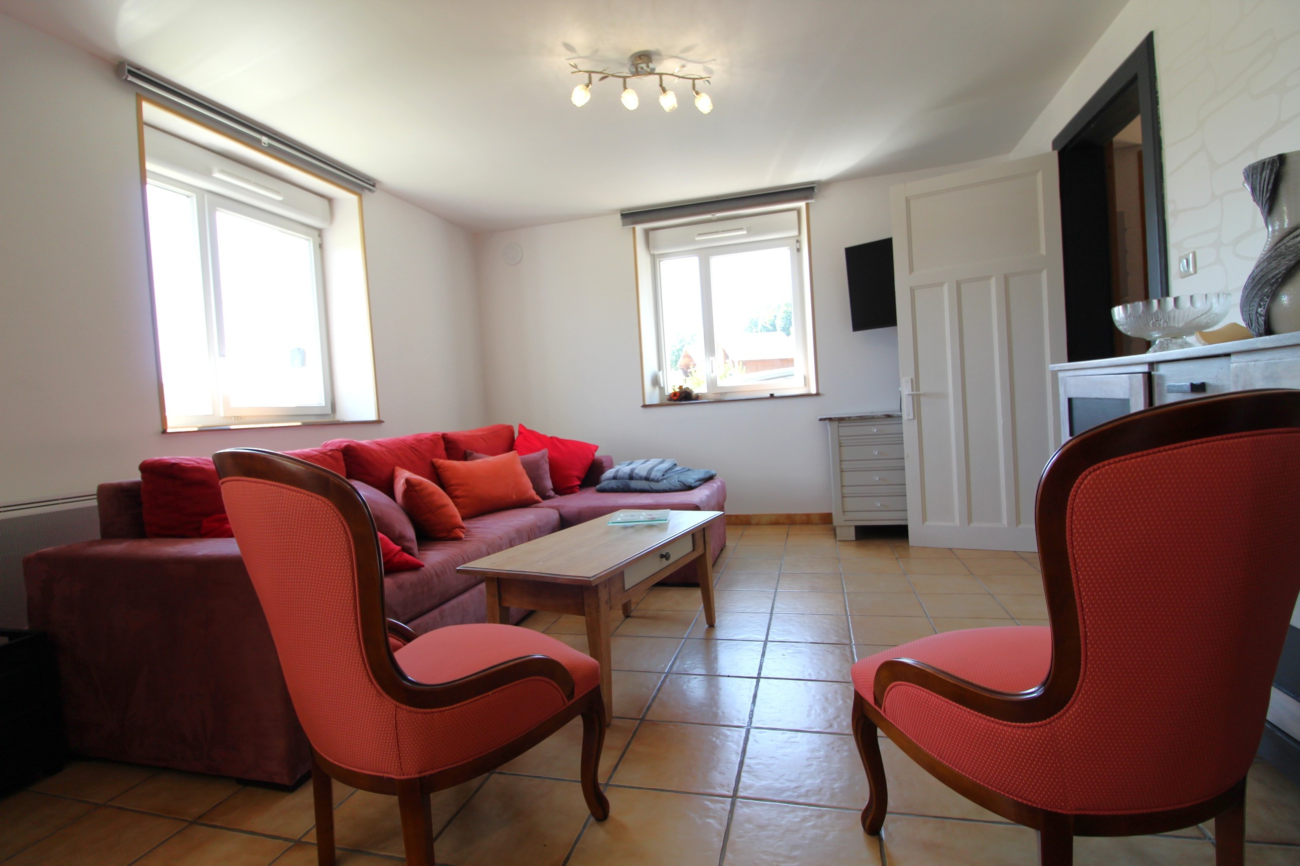 Salon - Gîte La Louvière La Bresse