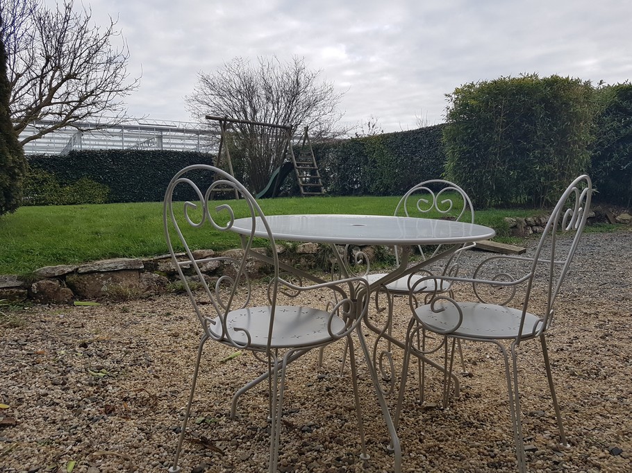 terrace with garden furniture