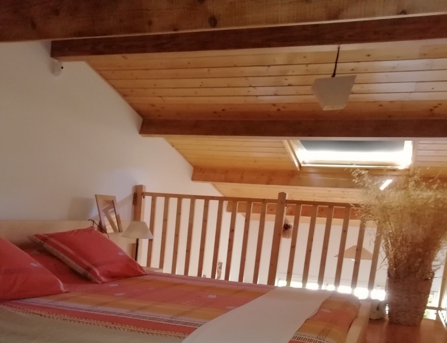 Chambre à coucher dans la mezzanine