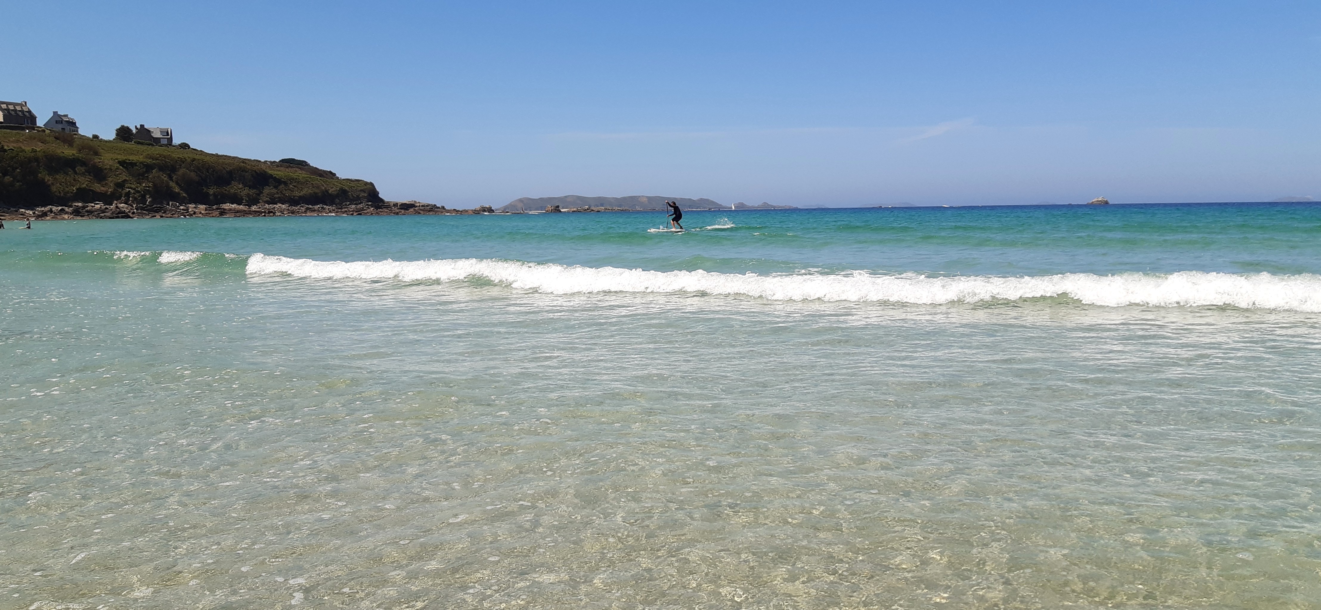 Trestel pieds dans l'eau