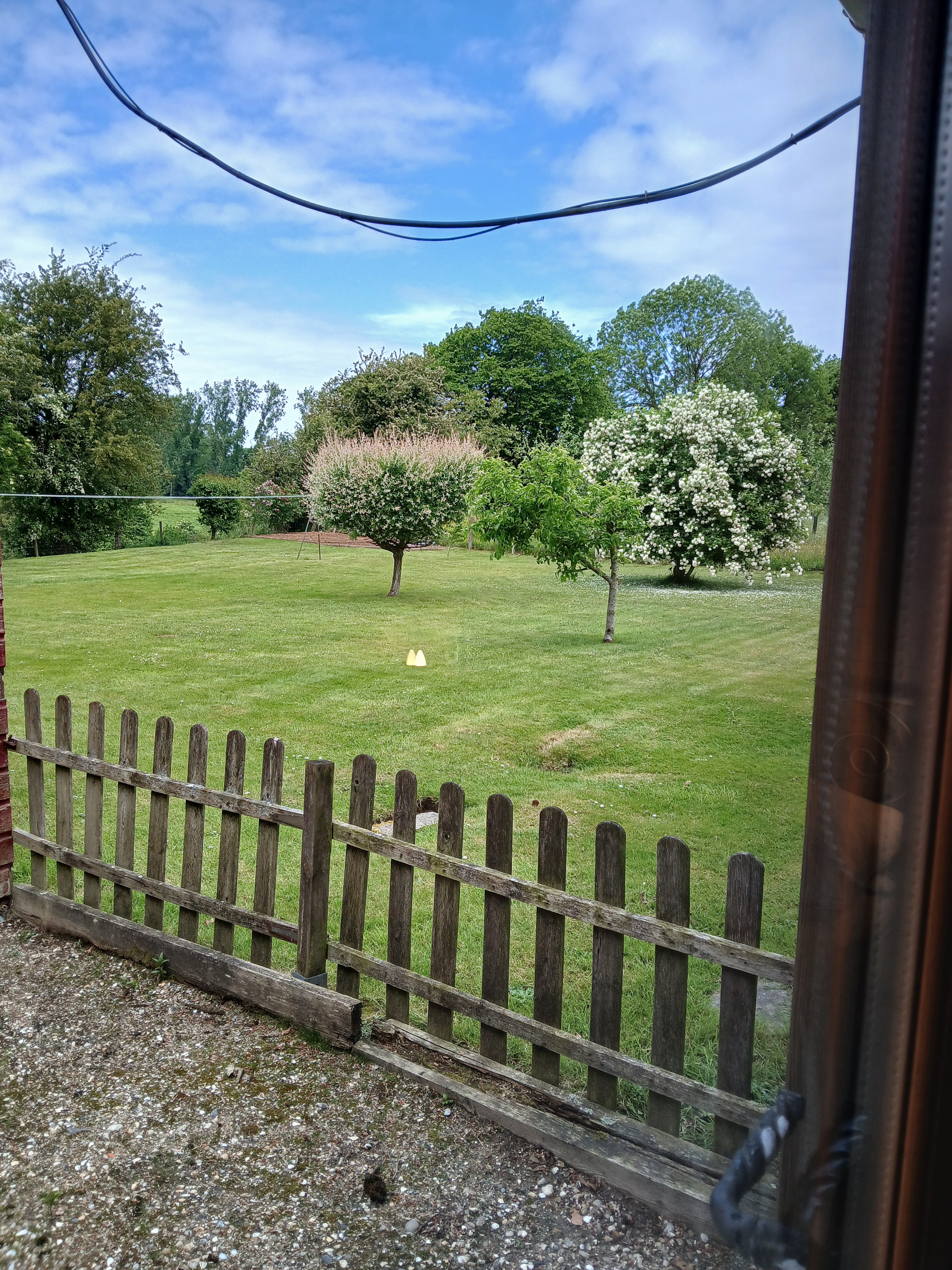 Vue Jardin chambre d'hôtes La Somme Nibas