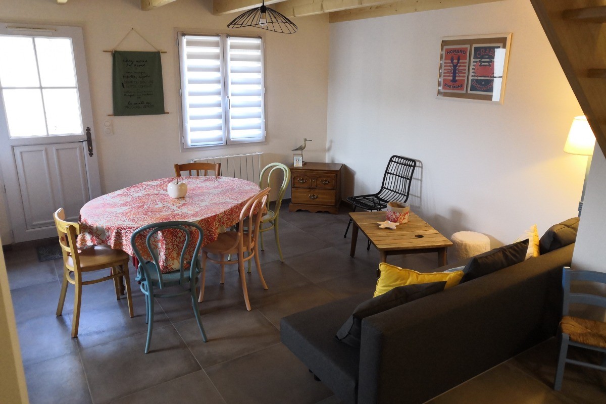 Location 6 personnes, Clévacances, Saint Cast Le Guildo, proche mer, séjour
