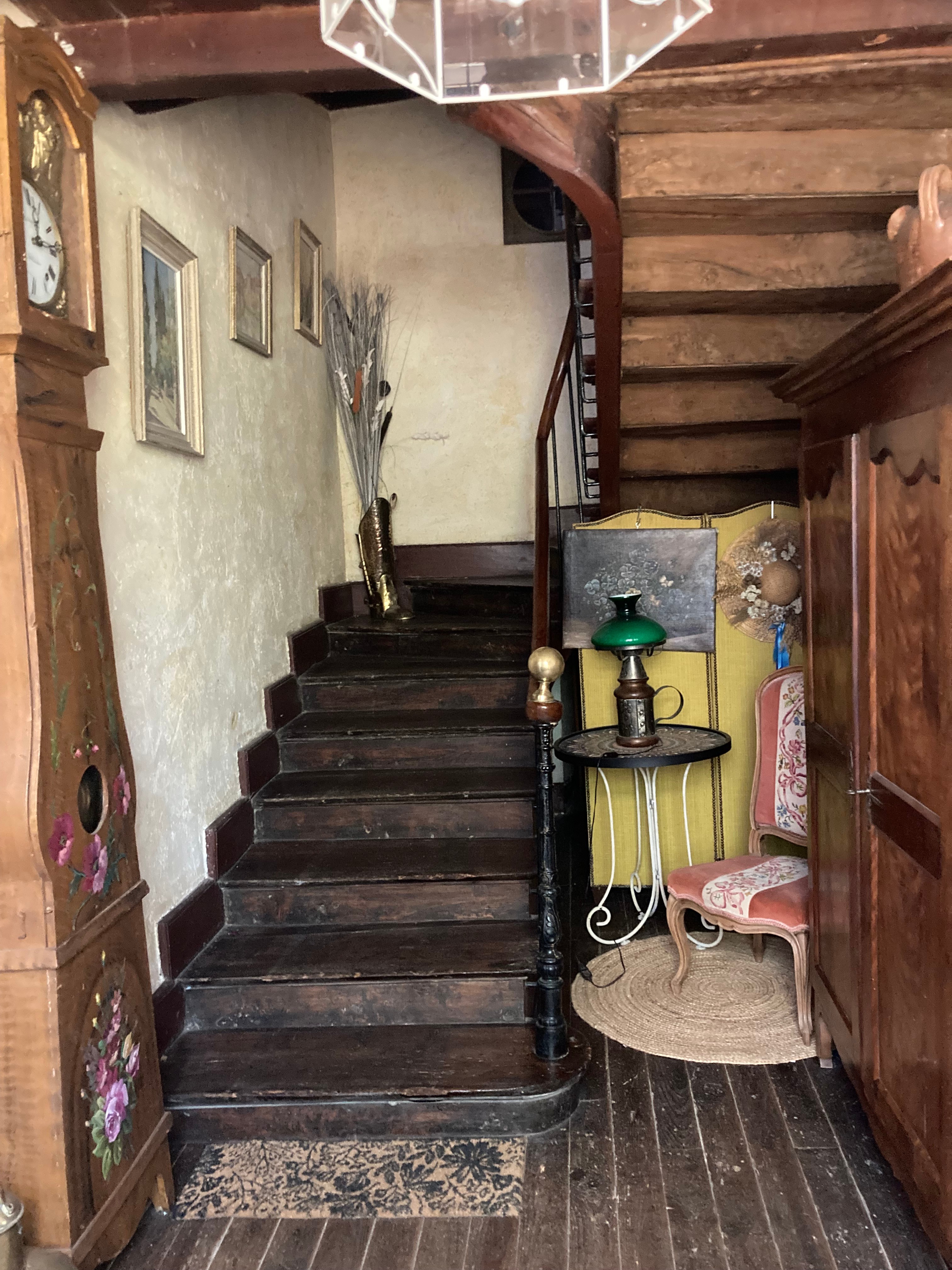 Stairs leading upstairs