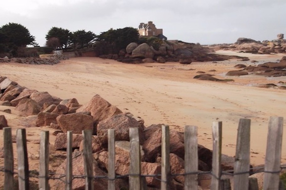 marée basse, tout près de l'appartement