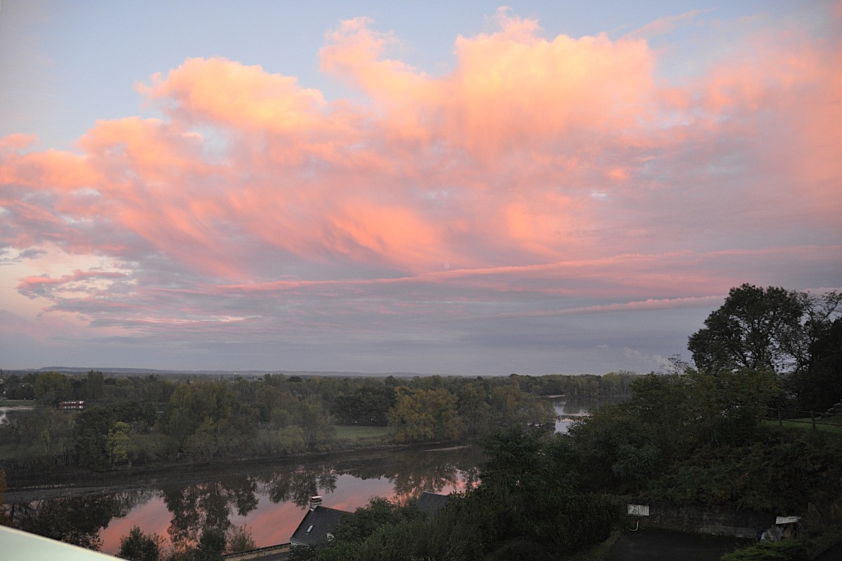 Le ciel au dessus de la Loire à Chênehutte