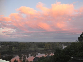 Le ciel au dessus de la Loire à Chênehutte