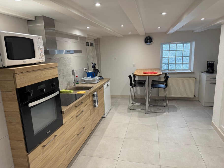 Kitchen and dining area