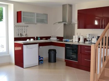 RDC Cuisine ouverte sur SAM, Gite du Chai accès PMR, pour 6 personnes, près de Royan, Charente maritime