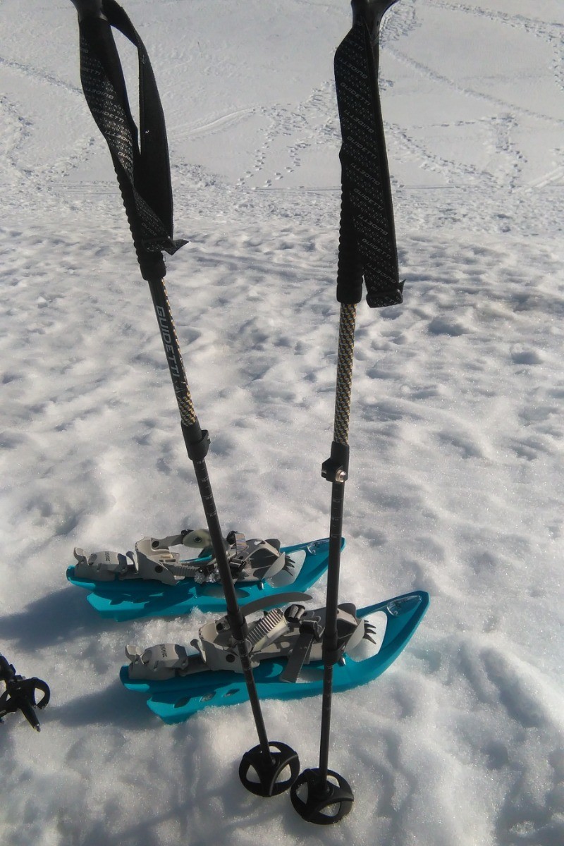 Le + : mise à dispo de raquettes à neige et batons