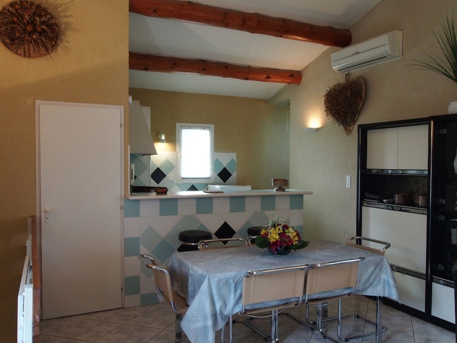 Séjour et cuisine à l'américaine