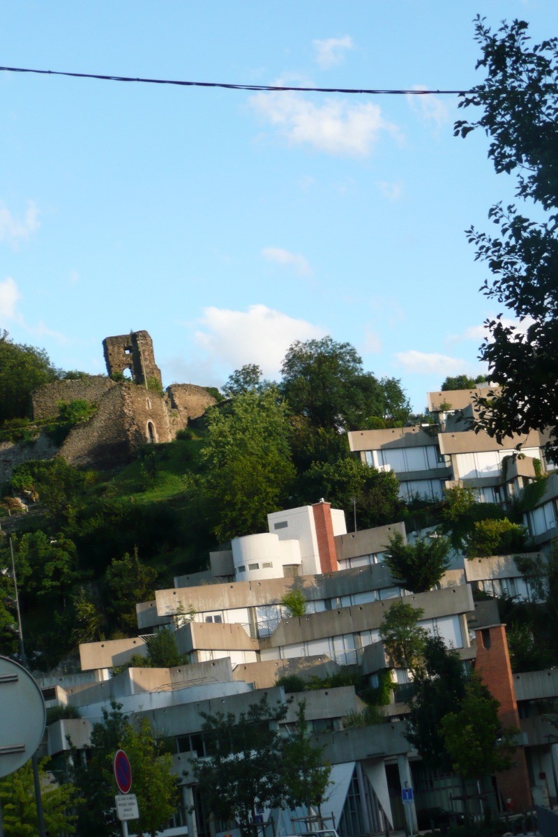 nous sommes juste au niveau du château Saint Gérald