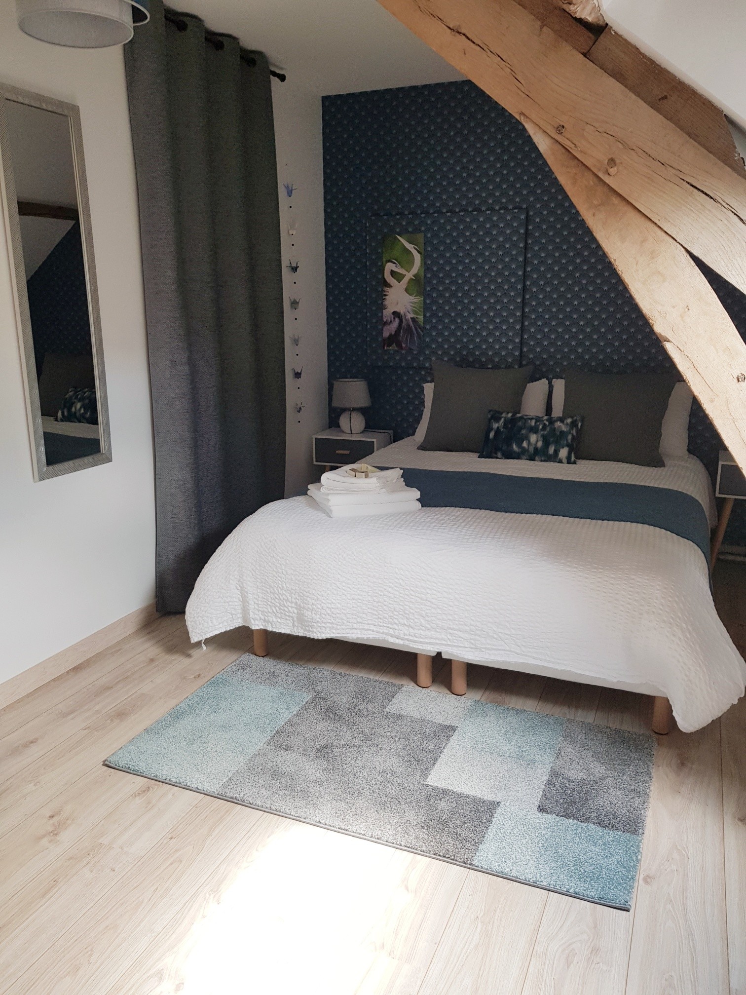 La chambre "héron" sous combles est la plus réclamée par notre clientèle d'habitués.