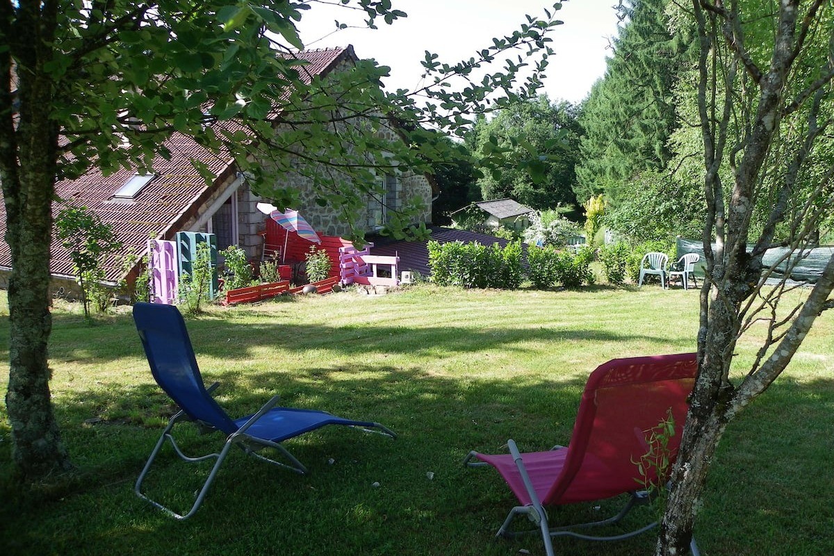 Grand jardin arboré
