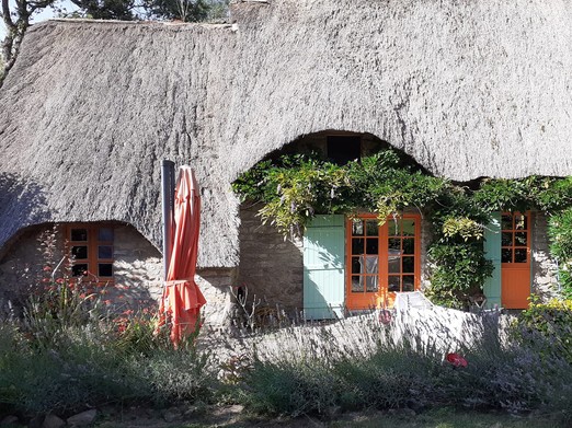Façade Sud, côté terrasse et jardin