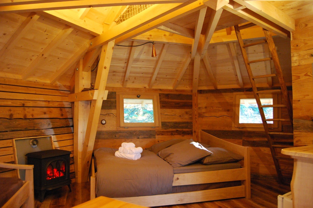 Intérieur cabane "La Trafolle"